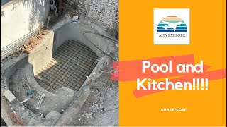 Pool and Kitchen Update on the Merida Mexico House.