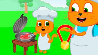 Cats Family in English - BBQ Champion Cartoon for Kids by Cats Family in English 9,230 views 4 weeks ago 31 minutes