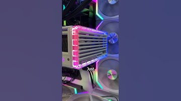 The Nvidia RTX 4090 graphics card in this #gaming #pc is a huge piece of #tech #technology #shorts