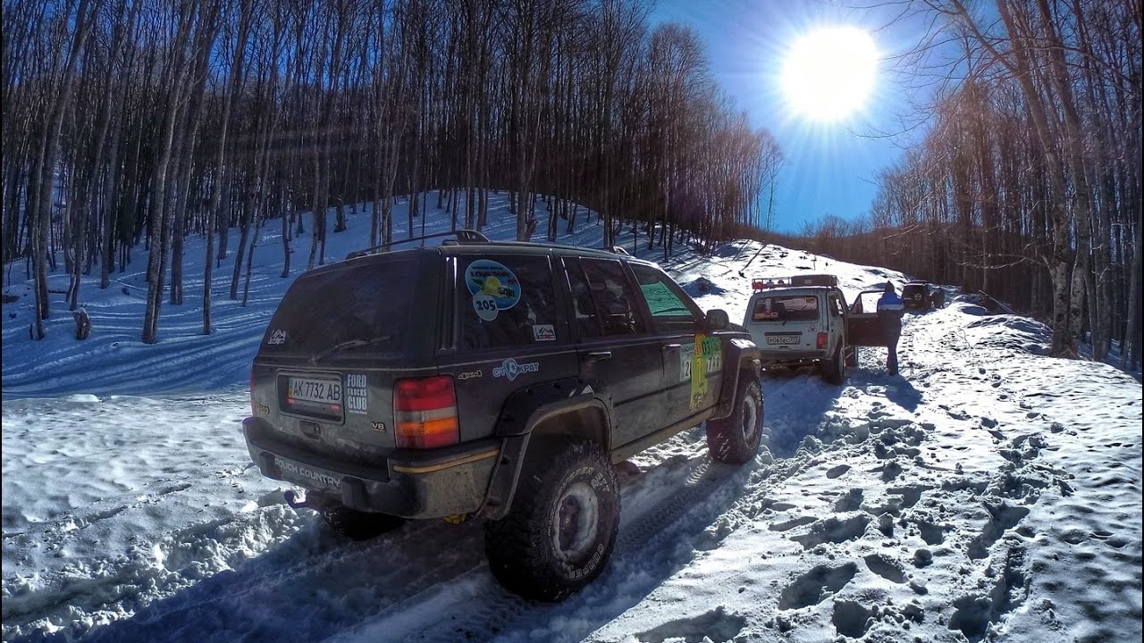 Jeep vs UAZ, Niva, Land Rover snow, ice 4WD 4х4 OFF ROAD