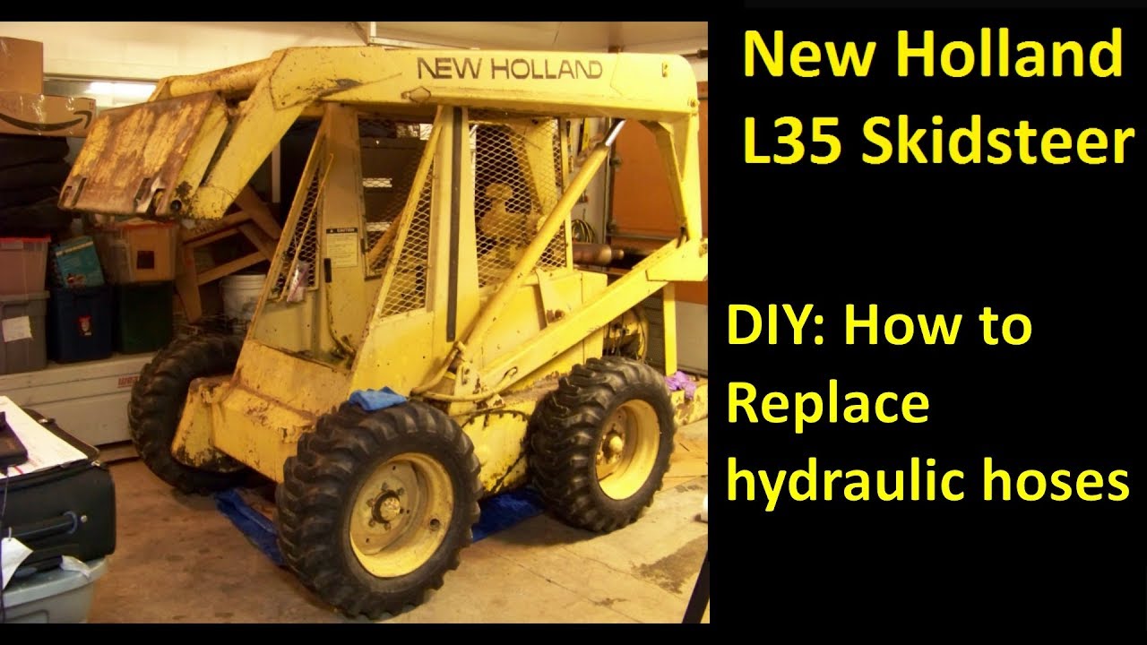DIY Remove Hydraulic Hoses on Skid Steer, New Holland L35 YouTube