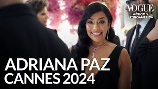 La actriz mexicana, Adriana Paz, debuta en Cannes con un vestido de Saint Laurent | Vogue México