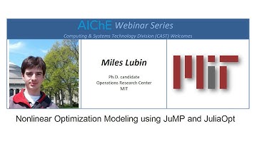 Nonlinear Optimization Modeling using JuMP and JuliaOpt