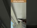 Installing aluminum ceiling panels