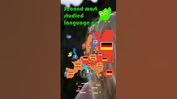 Second most studied language on Duolingo #facts #maps #europe #duolingo