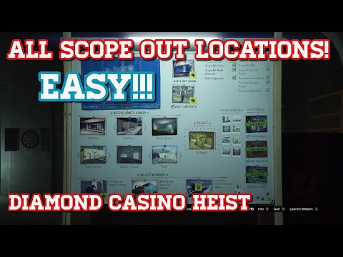 GTA Online Diamond Casino Scope Out Locations! (All Access Points and Points of Interest)