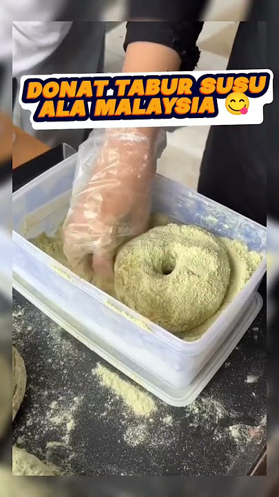 Ide Bisnis Donat Tabur Susu Ala Malaysia 😋 #resep #jajanan #shorts #viral #youtubeshorts #shortvideo