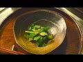 九条葱のぬたの作り方　　How to make leek salad with vinegar and miso