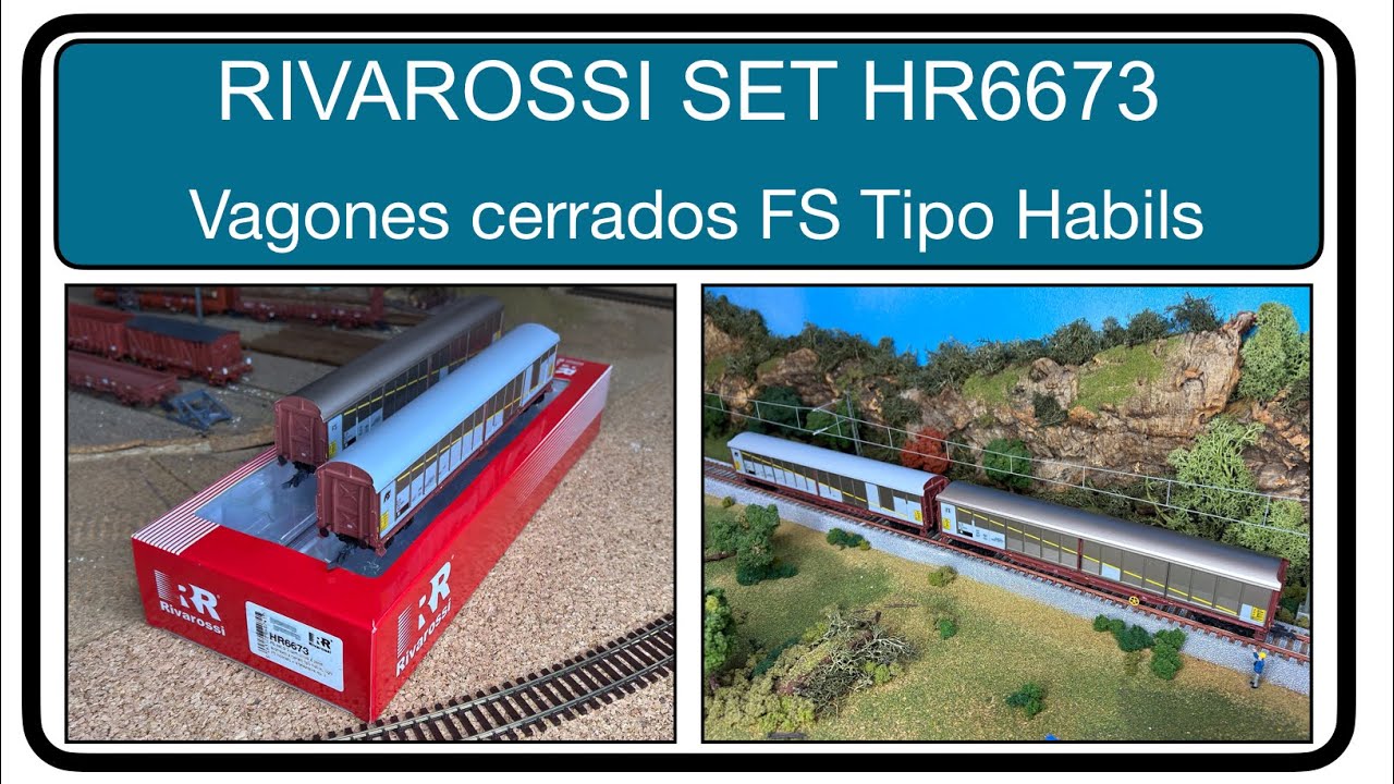 RIVAROSSI SET HR6673 CARRI CHIUSI TIPO Habils FERROVIE DELLO STATO