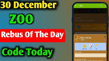 Rebus Of The Day Zoo 30 December | Zoo Rebus Of The Day I Rebus Of The Day Zoo Code