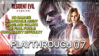 RESIDENT EVIL REQUIEM (PS5 PRO) 100% NO DAMAGE PLAYTHROUGH 07 (INSANITY DIFFICULTY) [4K 60FPS]