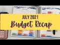 July 2021 Budget | Monthly Check-in & Expense Tracking | $1 & $5 Cash Envelopes Savings Challenge