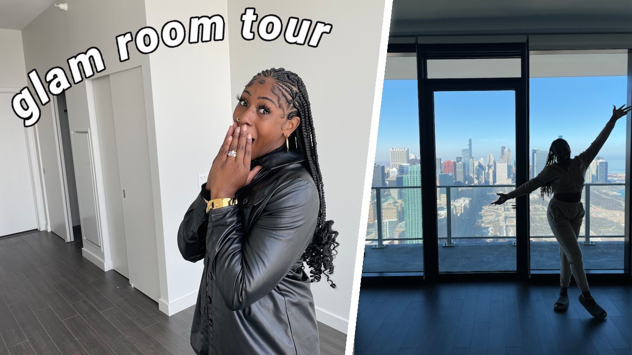 EMPTY LUXURY APARTMENT TOUR: My Glam Room/ Studio✨