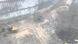 20111214 12:08. Train station dig.