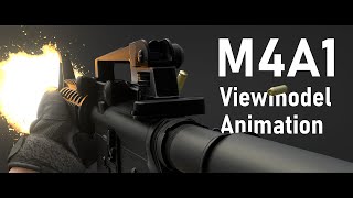 M4A1 View Model Animation | Blender