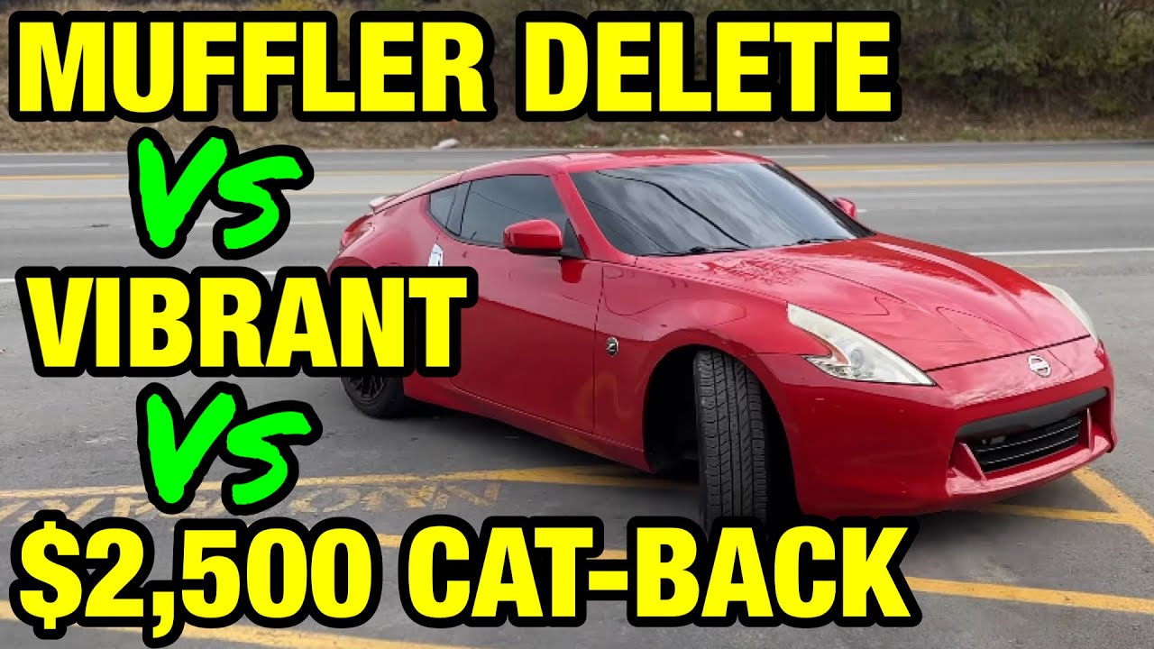 Nissan 370z: MUFFLER DELETE Vs VIBRANT Vs $2,500 EXHAUST!