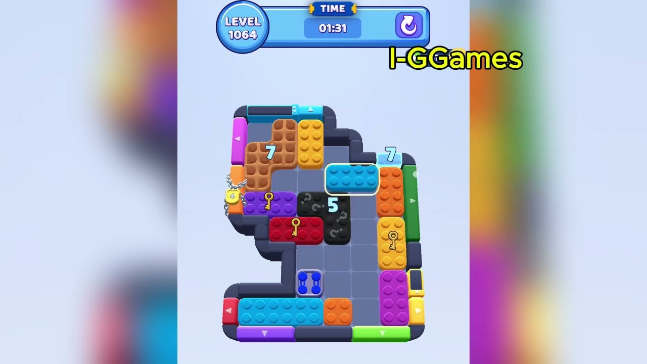 豆腐JAM Color Block Jam Level 1064 - YouTube