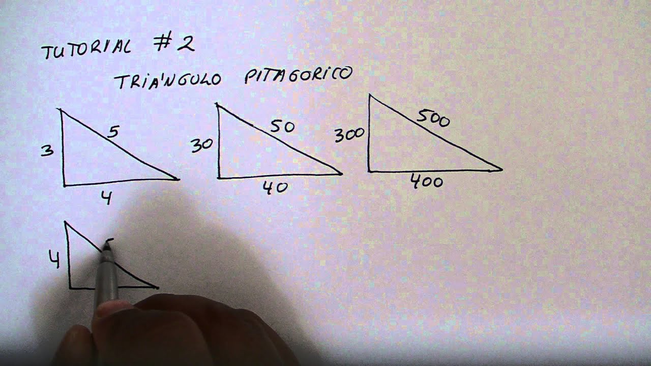Tutorial 2 Triangulo Pitagorico Youtube