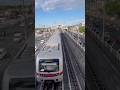 MRT-7 Trainset 6 test run zooms past at St. Peter Footbridge