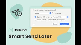 The Mailbutler Smart Send Later feature screenshot 3