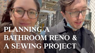 AN UNEXPECTED BATHROOM RENO & CHOOSING MY NEXT SEWING PROJECT | Jaclyn Salem vlogs