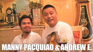 Andrew e. freestyle rapping at manny pacquiao's mansion after doing a
show together malungon festival, saranggani.