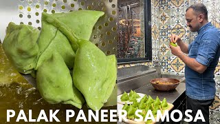 Palak Paneer Samosa Recipe | पालक पनीर समोसा रेसिपी | Paneer Samosa Recipe | Palak Samosa Recipe