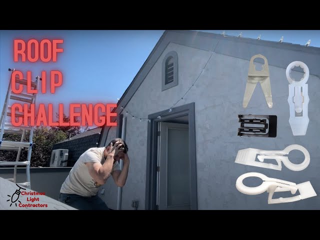 Roof Clip Challenge 2023 - Which Christmas Light Clip Holds to the Shingle  the BEST? 