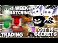 😱 I Spent 1 WEEK+ OF *HATCHING AND TRADING* With 10+ Alts Got [14+ Secret Pets] in BGS Halloween 🍀🎃