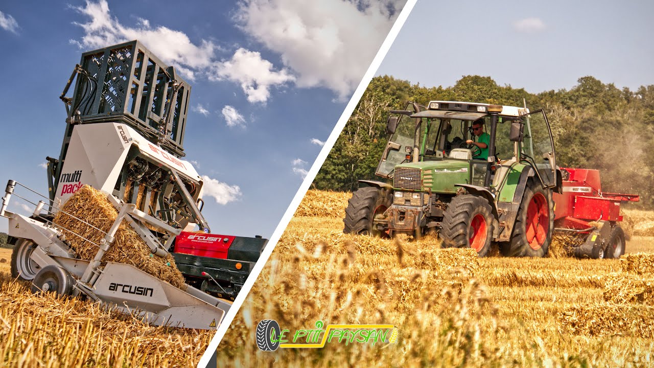 💨🌾 Un Débit PERFORMANT au Pressage de Petites Bottes ! 🌾🧑‍🌾| ARCUSIN MultiPack & MF 1940 🔴⚪️⚫️