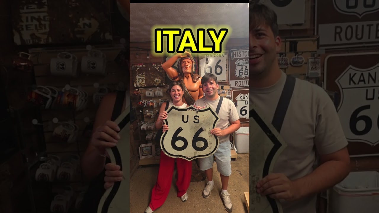 A Couple From Italy 🇮🇹 Gets a Warm Route 66 Welcome in Seligman Arizona