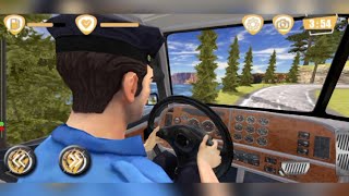 Offroad Police Monster Truck Driving Simulator - Offroad Long Truck Driver - Android GamePlay #1