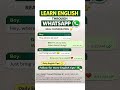 Learn English through WhatsApp Chat Real Life Conversation Part 9 #advancedenglish #spokenenglish