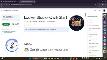 Looker Studio: Qwik Start[2025] || GSP136 #gsp136 #arcade #googlearcade #week2 #trivia