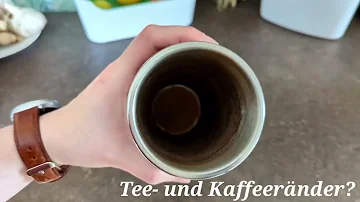 Wie bekomme ich Kaffeeränder aus der Tasse?