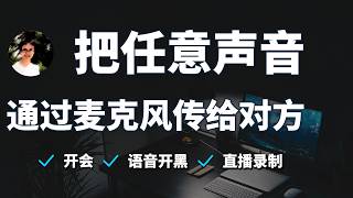把任意声音通过麦克风传给对方｜把音乐播放给游戏队友、开麦语音派对玩家、虚拟声卡音频线跳线使用设置教学｜让电脑里的歌曲、视频、音效、bmg变麦克风输入 macOS VB-Audio CABLE 教程