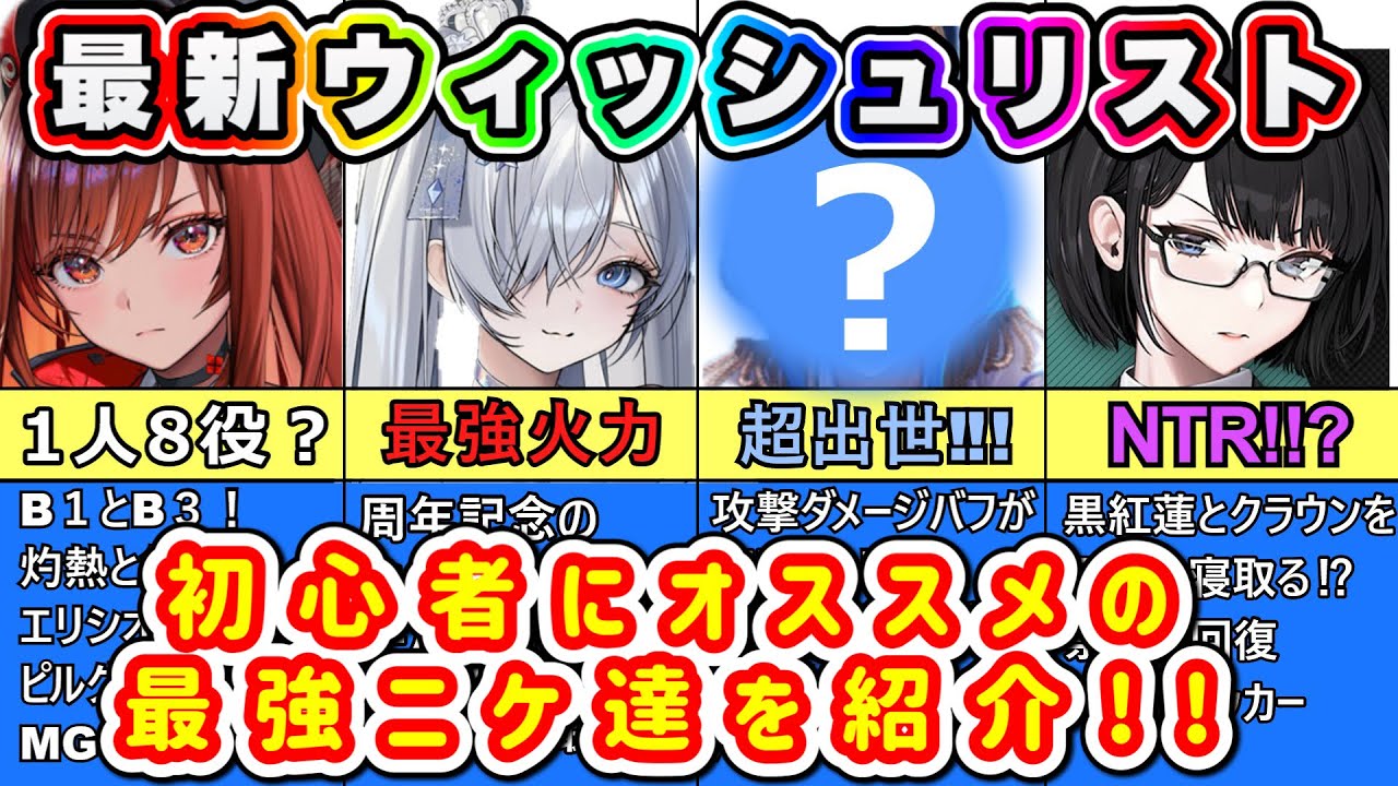 【ニケ】2月最新ウィッシュリスト更新・オススメのキャラを紹介【勝利の女神NIKKE】