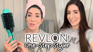 REVLON OneStep Hair Dryer & Volumizer Brush DEMO & REVIEW