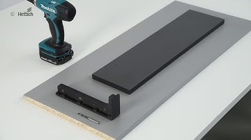 Drilling wooden rear panels for AvanTech YOU: with Practica 275 drilling jig