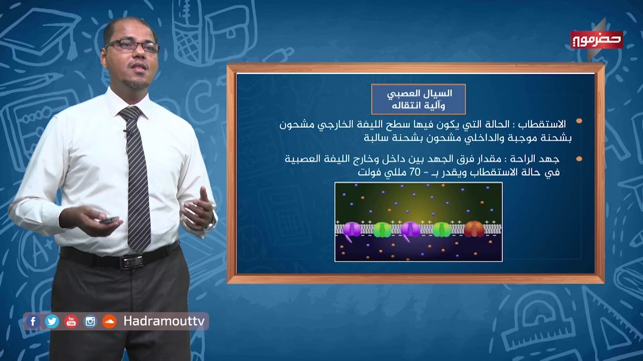 دروس تعليمية - احياء ( السيال العصبي وانتقاله ) ..