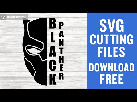 Black Panther Svg Free Cutting Files for Silhouette Cameo Instant Download