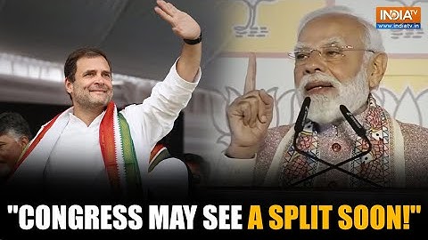 PM Modi Predicts Congress Split After NDA