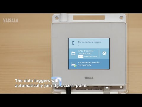 How to install Vaisala viewLinc continuous monitoring system with VaiNet wireless data loggers
