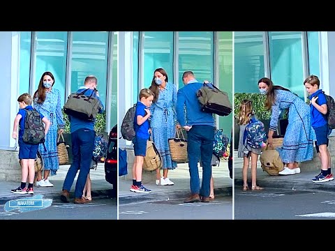 Video: Kate Middleton și prințul George Jet Off în vacanță