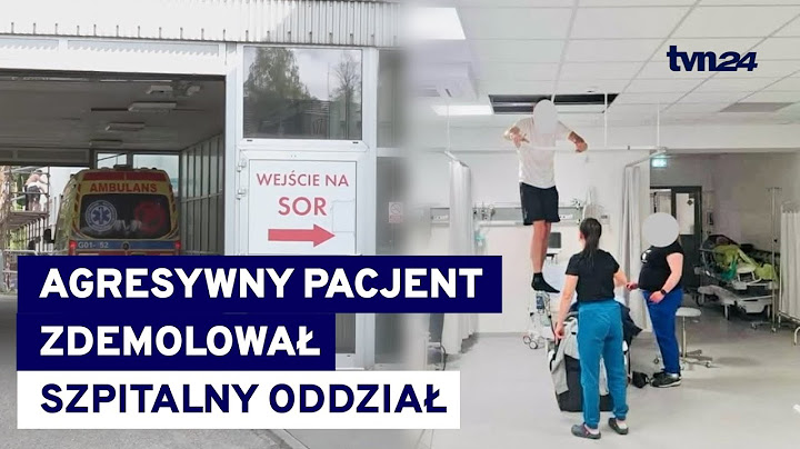Agresywny pacjent zdemolował szpitalny oddział ratunkowy. Był pod wpływem alkoholu @TVN24