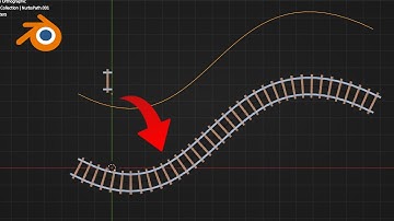 How to Create a Railway Track in Blender 3D Using Array and Path Modifiers   | Full Tutorial
