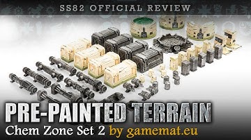 Pre-Painted Terrain CHEM ZONE 2 by gamemat.eu