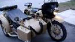 bmw r65 replica of ww ii motorcycle with sidecar