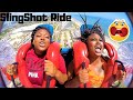 Slingshot Ride | Sister Freaks Out During Scary Amusement Park Ride