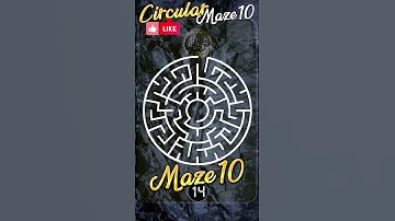 Circular mazes Maze 10 #hiddenpuzzles #mazes